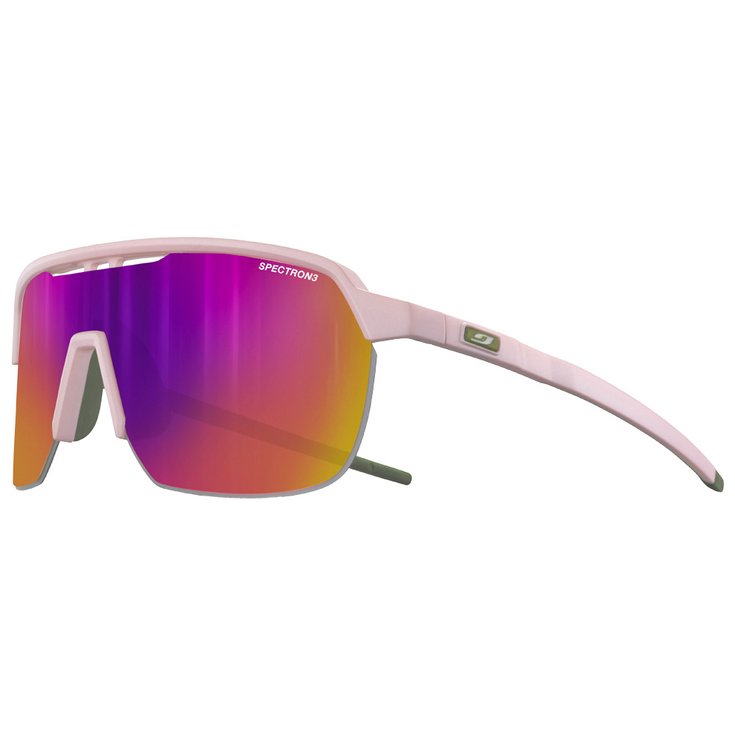 Julbo Lunettes de soleil Frequency Mat Rose Pastel Vert Spectron 3 Présentation