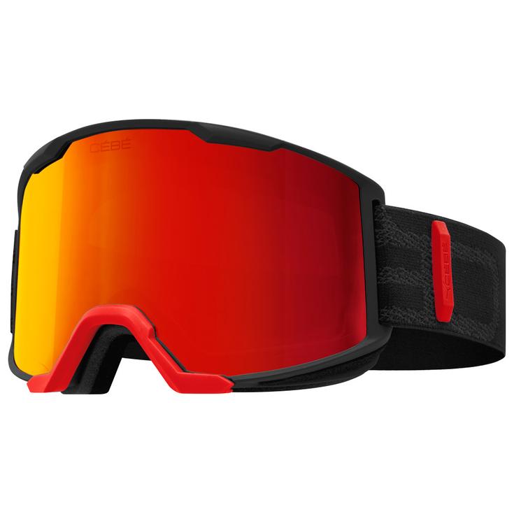 Cebe Masque de Ski Stormer Black Red Black Red Flash Revo Présentation
