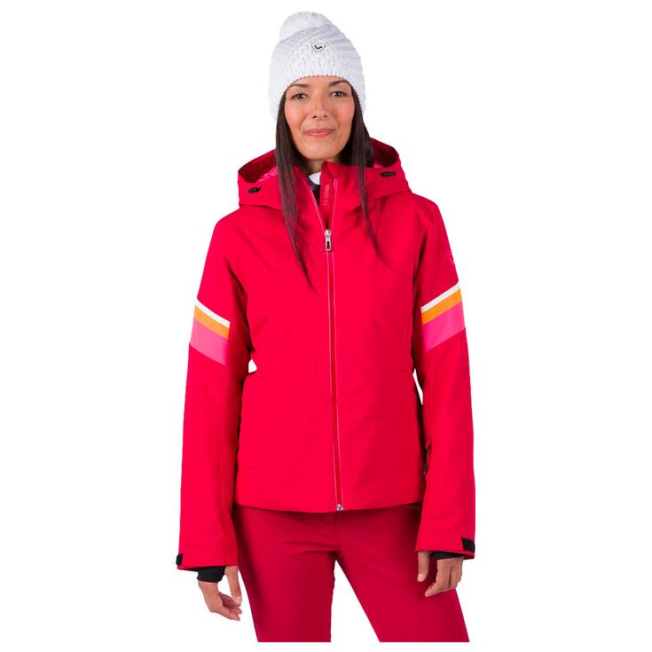 Rossignol Blouson Ski W Strawpile Jkt Ruby Red Présentation