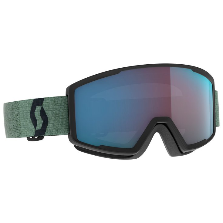Scott Masque de Ski Factor Pro Soft Green Black Enhancer Aqua Chrome Présentation