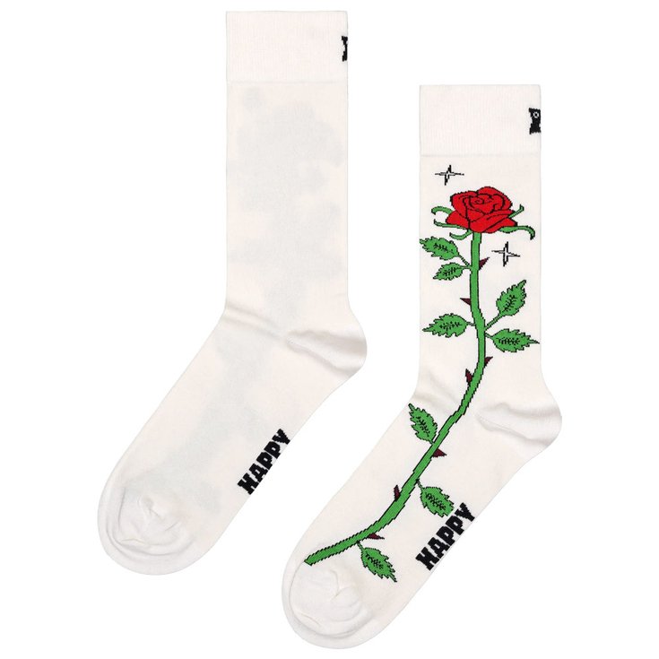 Happy Socks Chaussettes Crew Socks Rose White Présentation