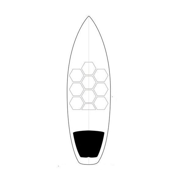 Rail Saver Pro Pad Surf Pad HexaTractRS Pro Board Grip & Tract- Surf Kite Présentation