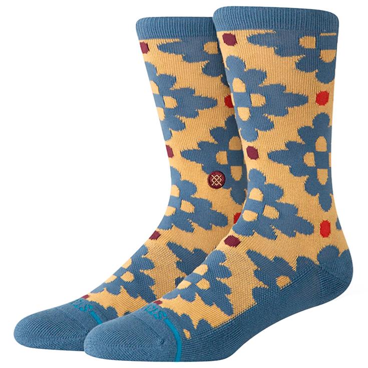 Stance Chaussettes Crew Sock II Ceramic Crew Seablue Présentation