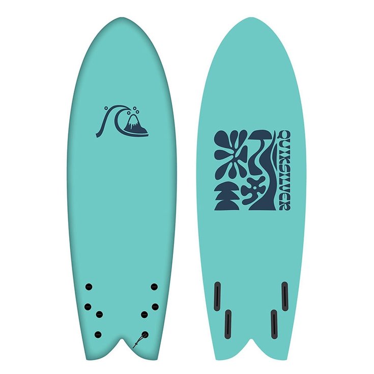 Quiksilver Board de Surf Planche de Surf en Mousse Quiksilver Marlin - Blue Topaz Profil