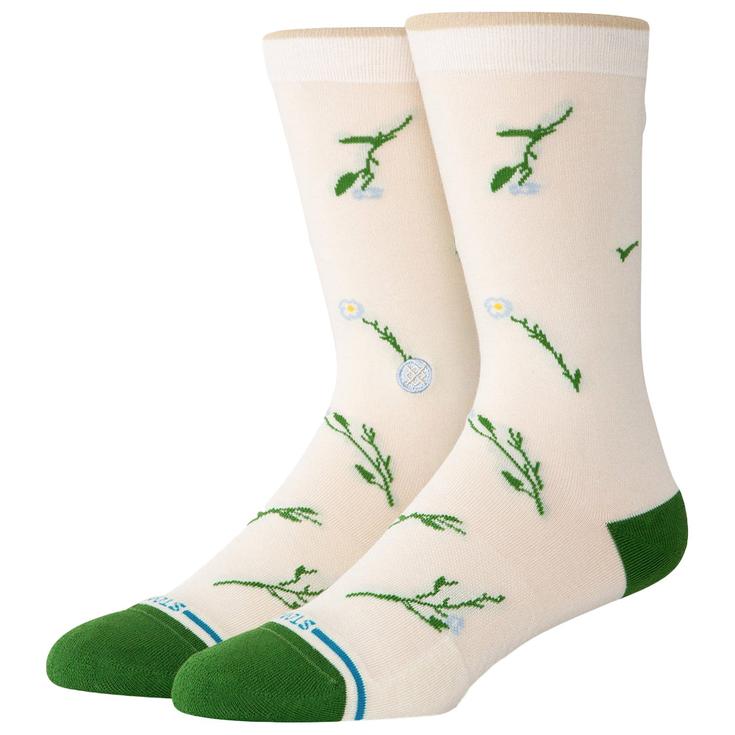 Stance Chaussettes Florals Socks Wildflower Crew Ivory Présentation
