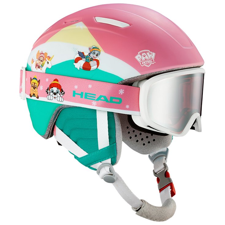 Head Casque visière Maja Set Paw Silver Red Présentation