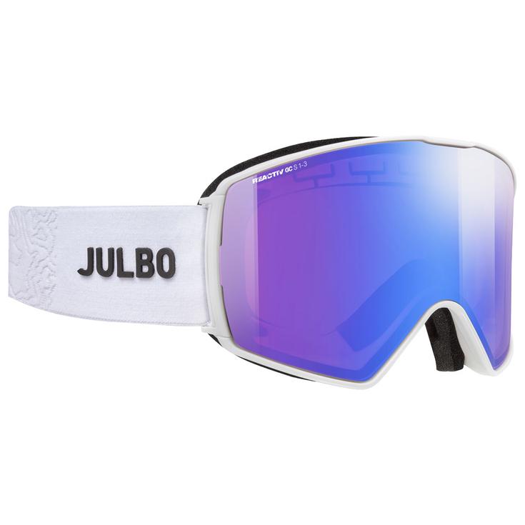 Julbo Masque de Ski Launcher Blanc Family Series Reactiv 1-3 Glare Control Présentation
