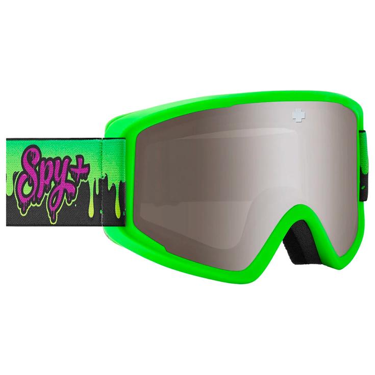 Spy Masque de Ski Crusher Elite Jr Slime Bronze Silver Mirror Présentation