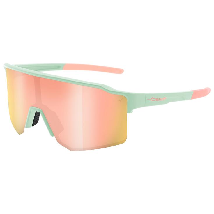 Cebe Lunettes de soleil Outflow Lite Matt Light Green Rose Pink Mirror Présentation