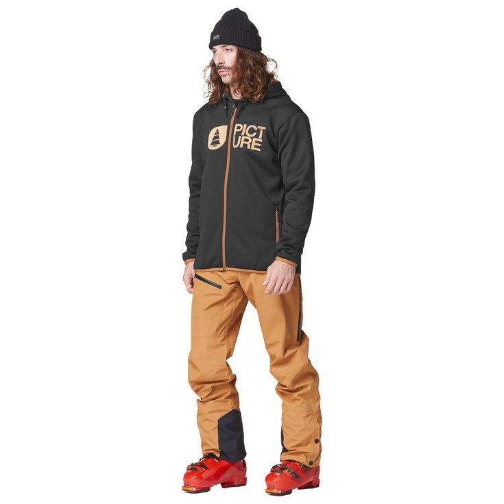 Picture Polaire Park Zip Tech Black Détail Picture Polaire Park Zip Tech Black Détail