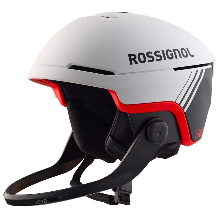 Rossignol Casque de ski Hero Slalom + Chinguard White Présentation