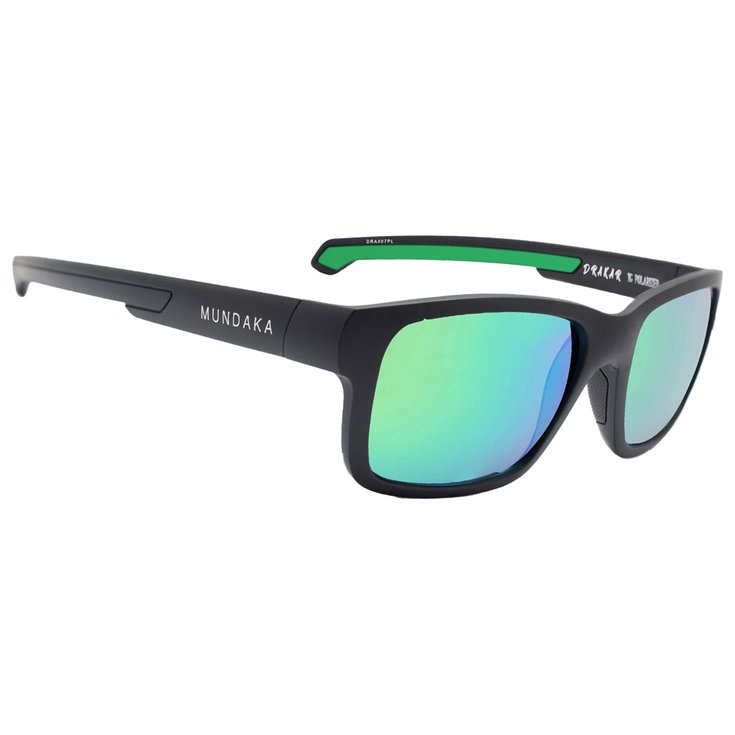 Mundaka Optic Lunettes de soleil Drakar Mat Black Green Smoke Green Revo Présentation