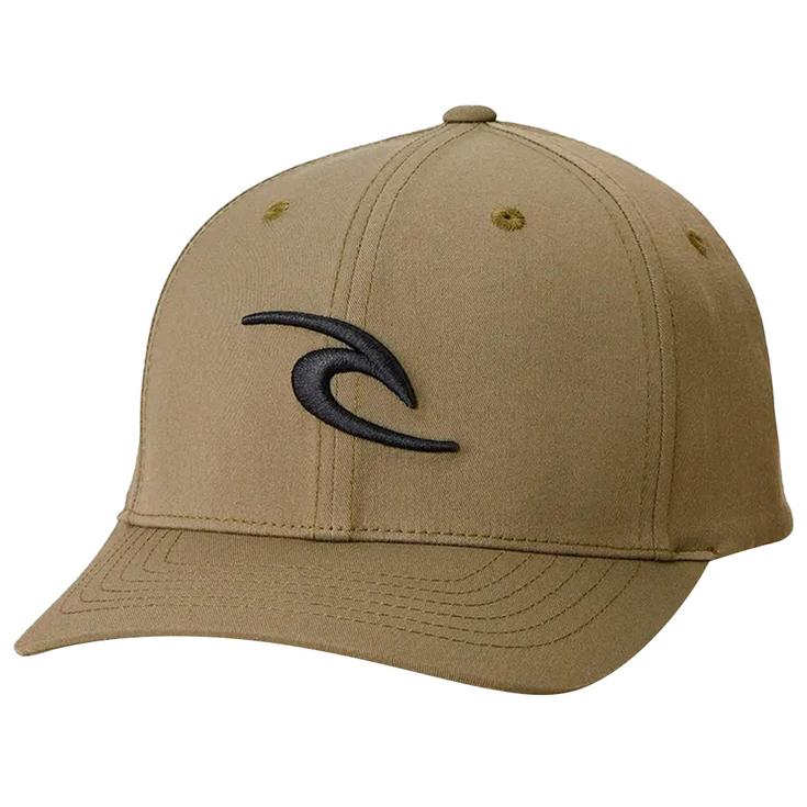 Rip Curl Casquettes Tepan 2.0 Flexfit Cap Olive Présentation