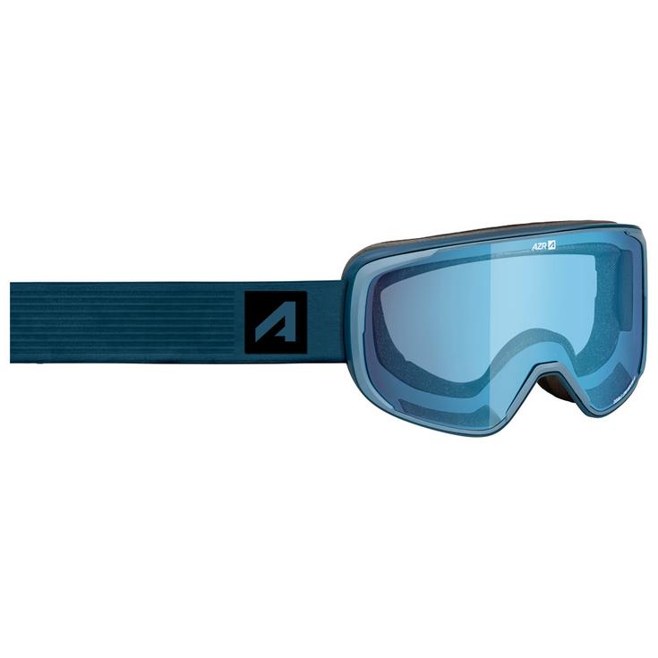 AZR Masque de Ski Snow Otg Bleu Mat Irisé Bleu Multicouche Présentation
