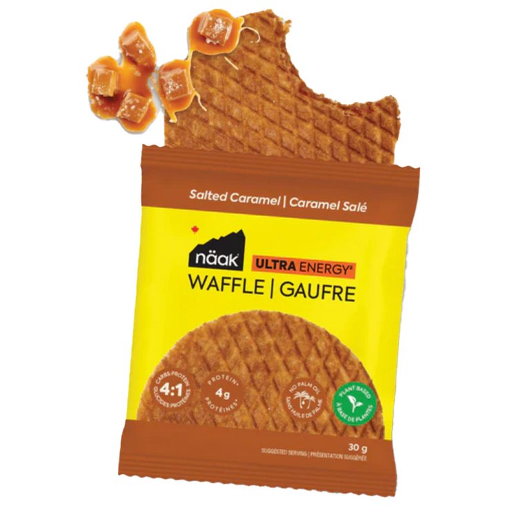 Naak Barre Energétique Ultra Energy Waffles Pack x12 Caramel Présentation