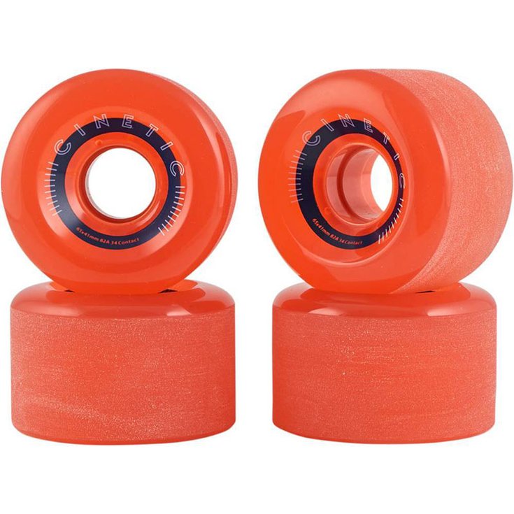 Cinetic Roues longboard skate Set de 4 Roues de Skateboard Cygnus 65mm/82A Profil