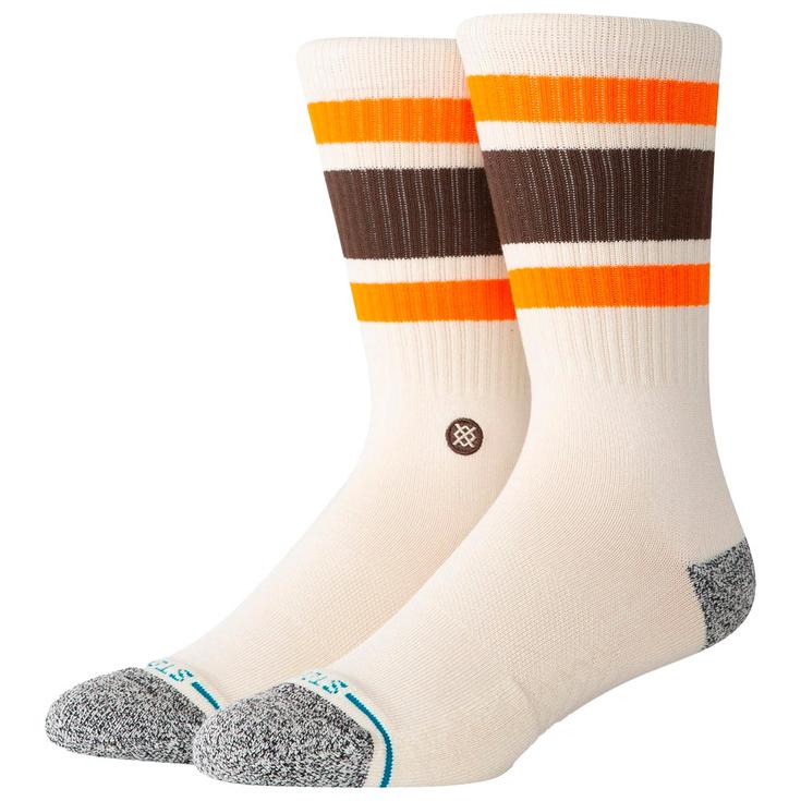 Stance Chaussettes Stripes Socks Boyd St Offwhite Présentation