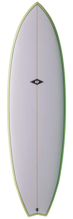 Nsp Planche Surf Elements Fish Green Présentation