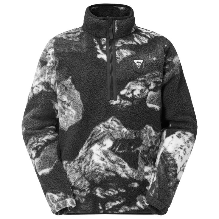 Picture Polaire Kimag Printed 1/4 Zip Ridding Spot Print Présentation