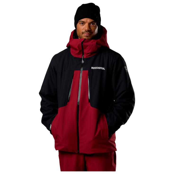 Rossignol Blouson Ski Velika Insulated Tibetan Red Black Présentation