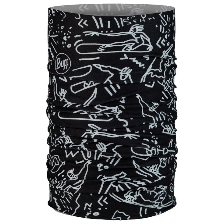 Buff Tour de cou Original Ecostretch Youth Neckwear Tivat Black Présentation