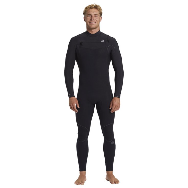 Billabong Combinaison Intégrale Furnace Natural 5/4 Chest Zip Black Présentation
