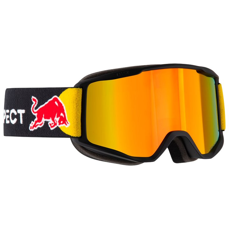 Red Bull Spect Masque de Ski Neon Matt Black Orange Red Mirror Présentation