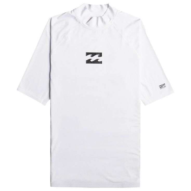 Billabong Top Manches Courtes Waves All Day SS White Présentation