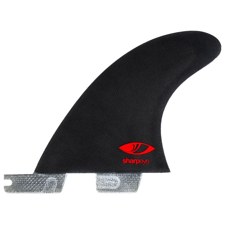 Fcs Ailerons Surf II Sharpeye Pc Carbon Black White Quad Rear Retail Fins 