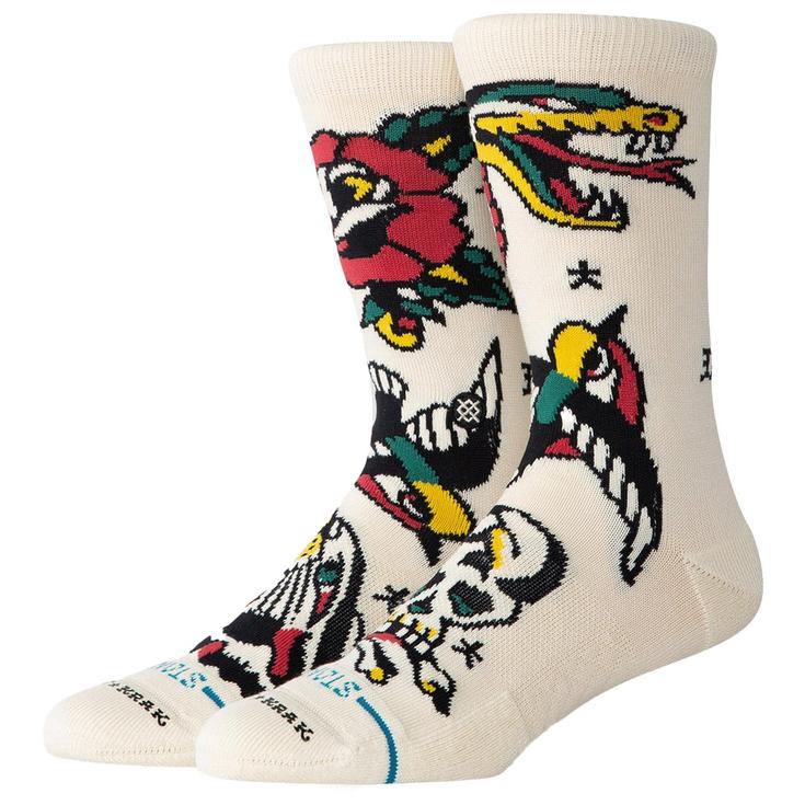 Stance Chaussettes Crew Sock II Flash Crew Canvas Présentation