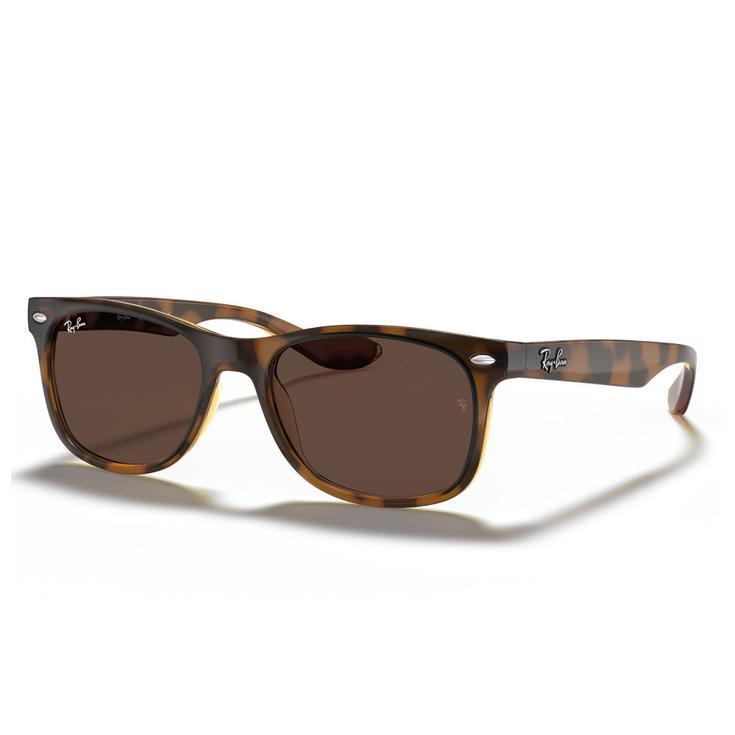 Ray Ban Lunettes de soleil New Wayfarer Kids Polished Black Dark Green Présentation