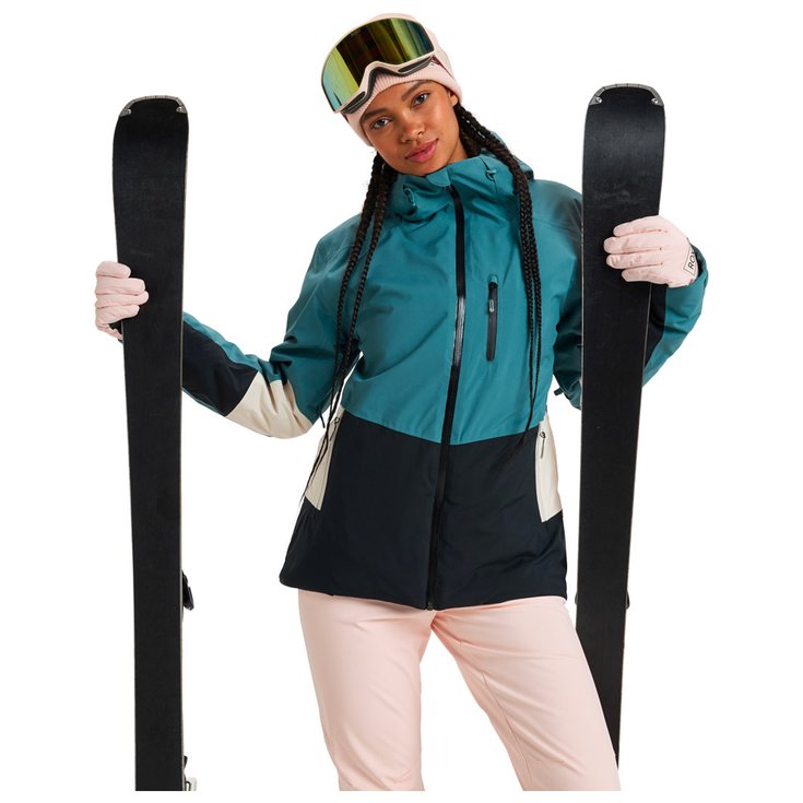 Roxy Blouson Ski Peakside Sea Pine Présentation