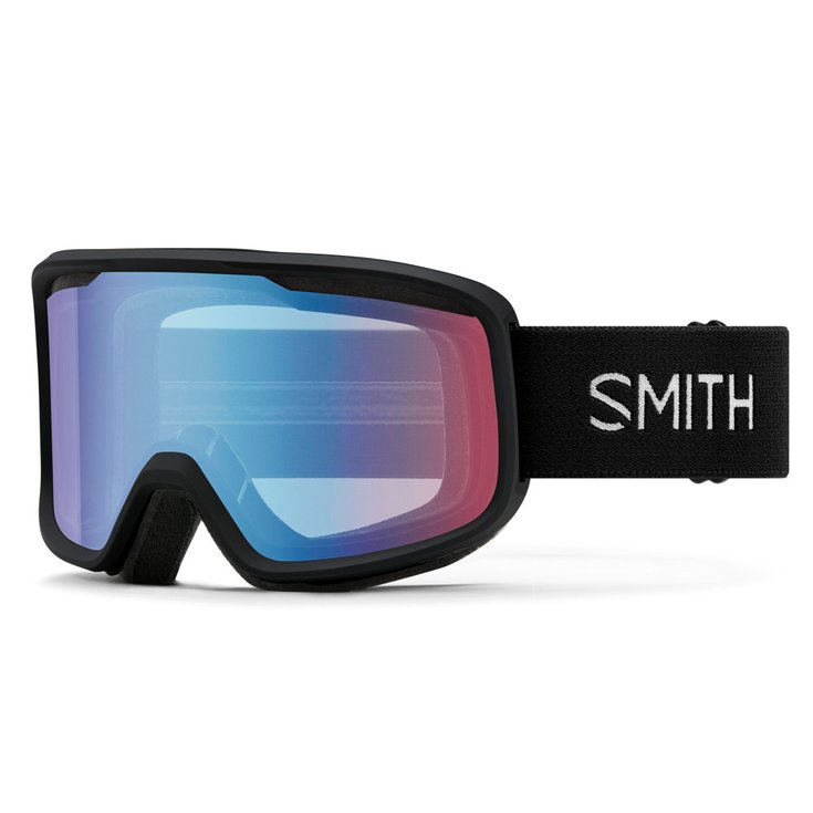 Smith Masque de Ski Frontier Black Blue Sensor Mirror Présentation