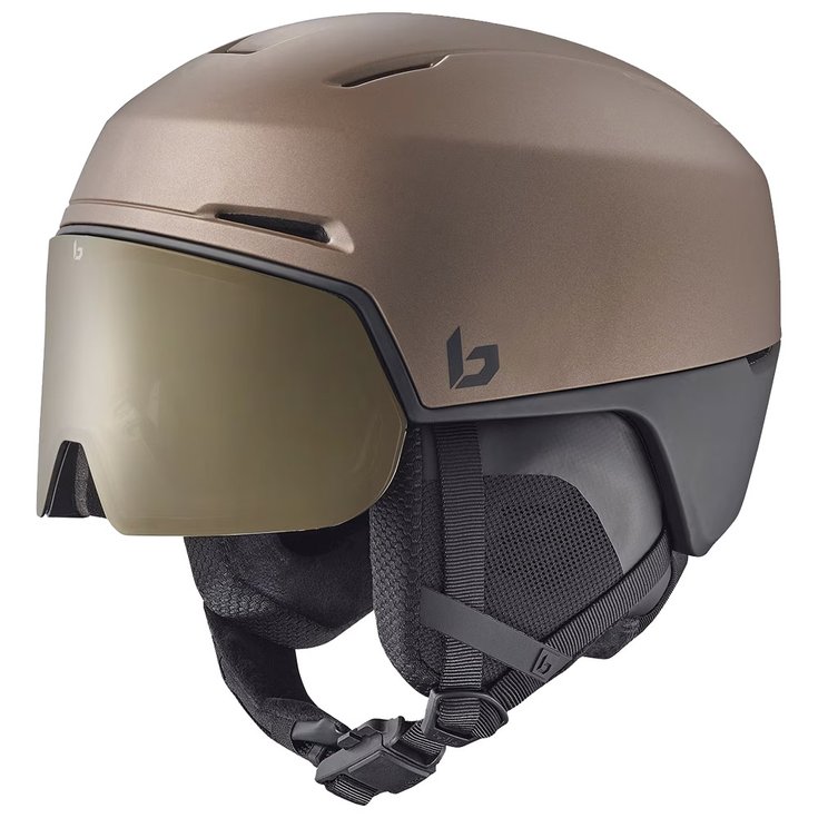 Bollé Casque visière X-Fusion Tungsten Black Matte Photochromic Gold Cat 1 to 3 Présentation