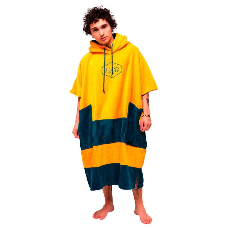 All-In Poncho Surf V-Poncho Men Beach Crew Gold Green Présentation