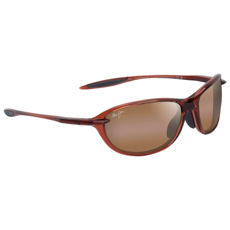 Maui Jim Lunettes de soleil Hookipa Ultra R Shiny Trans Brown Hcl Bronze MauiUltra Présentation