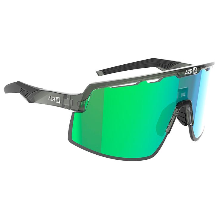 AZR Lunettes de soleil Speed Rx Crystale Army Vernie Irisé Vert Présentation