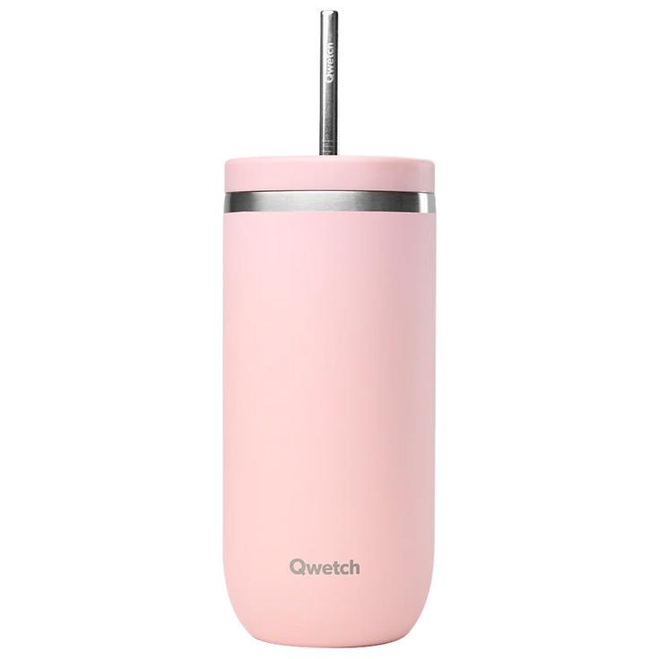 Qwetch Mug Cold Cup 600 ml Pastel Rose Présentation