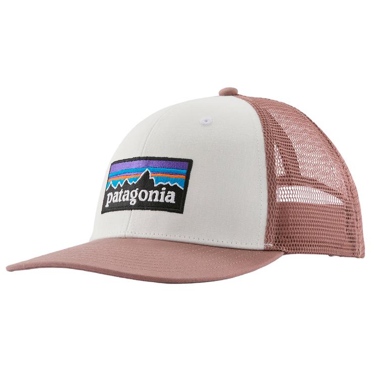 Patagonia Casquettes P-6 Logo Trucker Hat Birch White Présentation