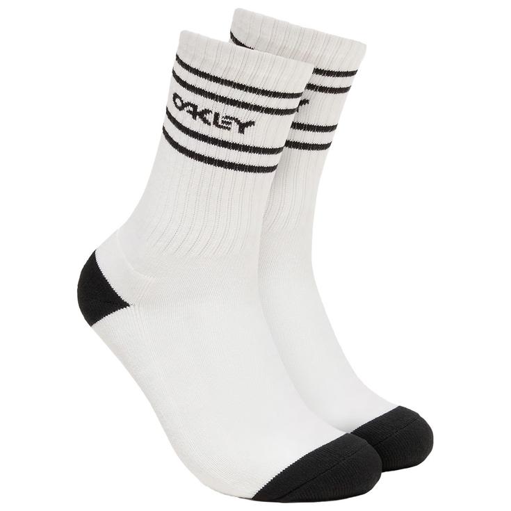 Oakley Chaussettes Icon B1B Socks 2.0 White Black Présentation