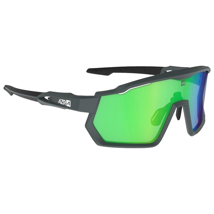 AZR Lunettes de soleil Pro Race Rx Carbone Mate Noir Multicouche Vert Présentation