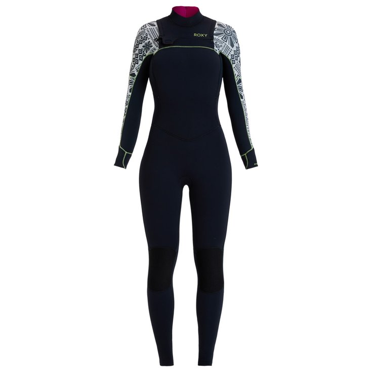 Roxy Combinaison Intégrale Swell Series 5/4/3 Front Zip Egret Mo Rockin Vibes Présentation