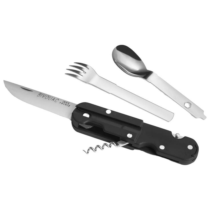 TB Outdoor Couteaux (couverts) Bivouac Set Noir Présentation