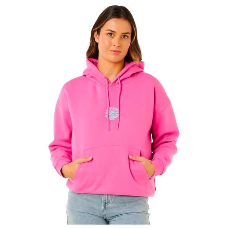 Rip Curl Sweat Icons Of Surf Heritage Hood Super Pink Présentation