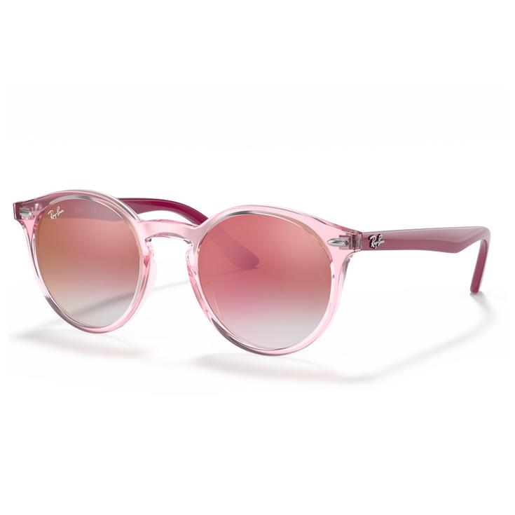 Ray Ban Lunettes de soleil RB9064S Kids Polished Pink Translucide Red Gradient Incolore Présentation