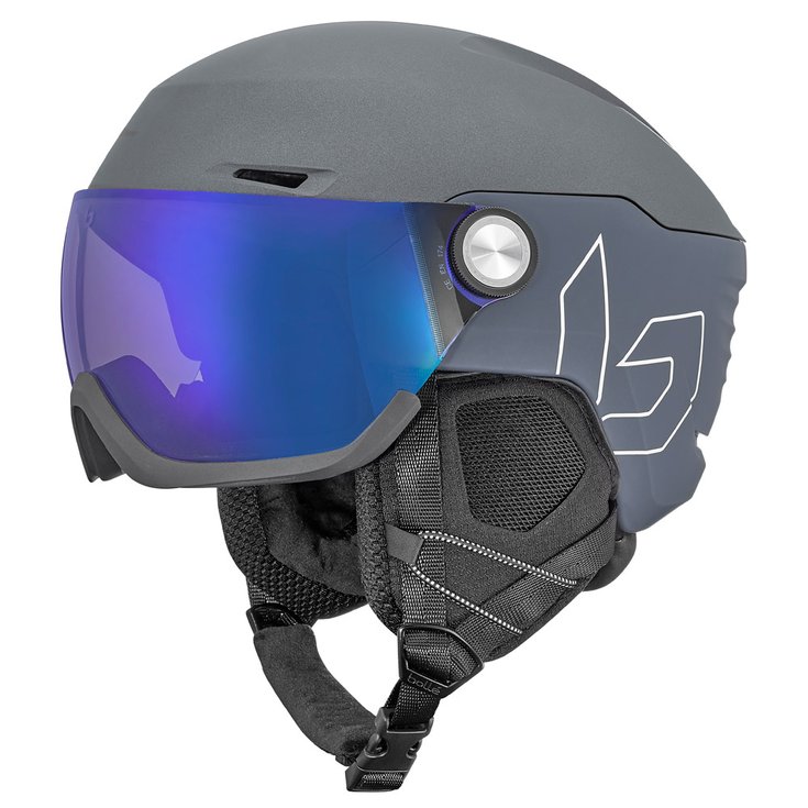 Bollé Casque visière V-Ryft Pure Grey Matte Photochromic Blue Présentation