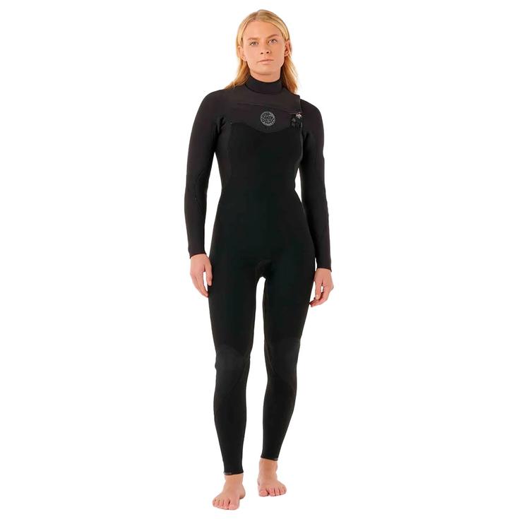 Rip Curl Combinaison Intégrale Womens Flashbomb Chest Zip 3/2 Black Présentation