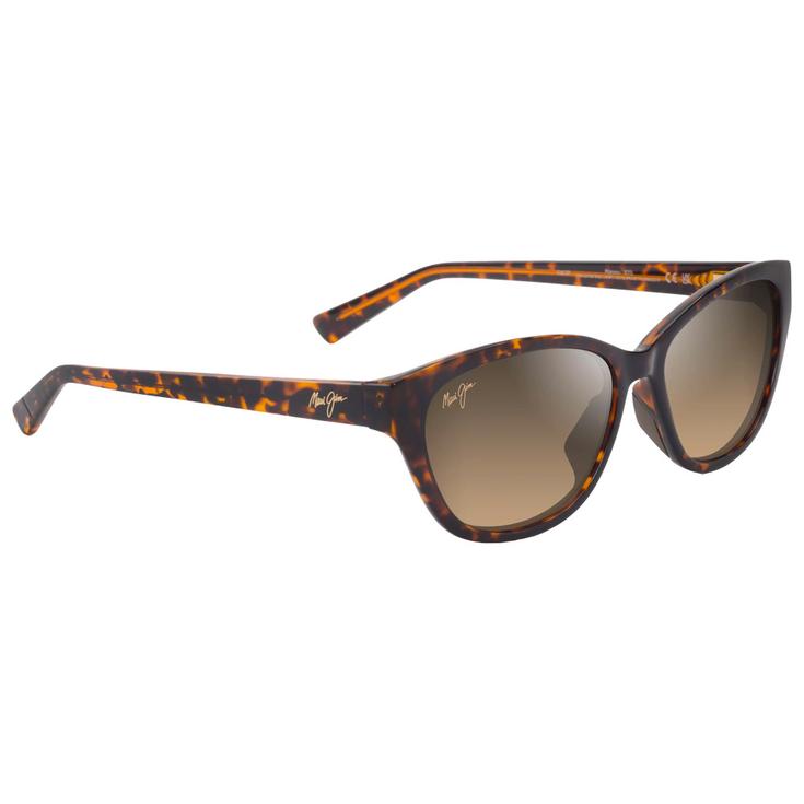 Maui Jim Lunettes de soleil Punono Shiny Dark Havana Hcl Bronze Minéral Superthin Présentation