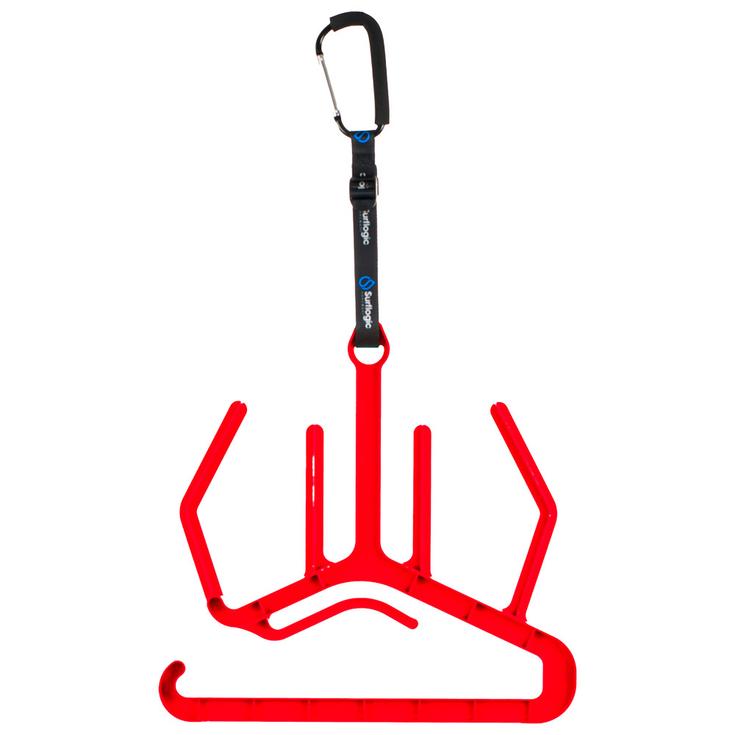 Surf Logic Cintre Combinaison Wetsuit Hanger Maxi Double System Red Présentation