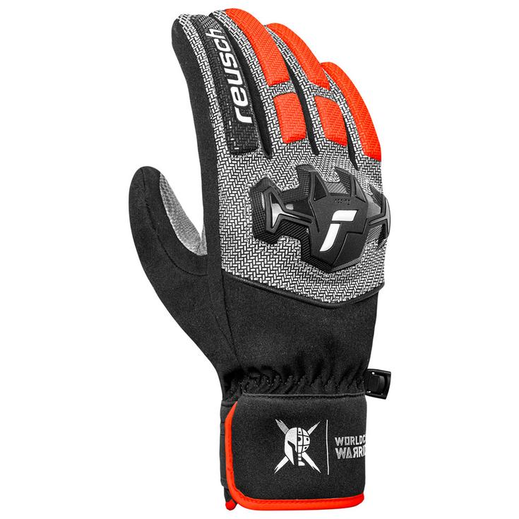 Reusch Gant Worldcup Warrior R-Tex Xt Black Silver Fluo Red Présentation